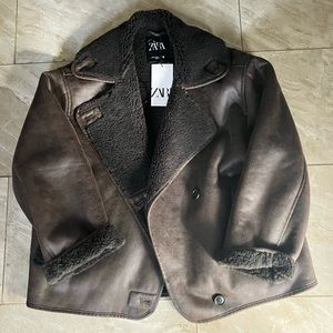 NWT Zara Double Faced Jacket